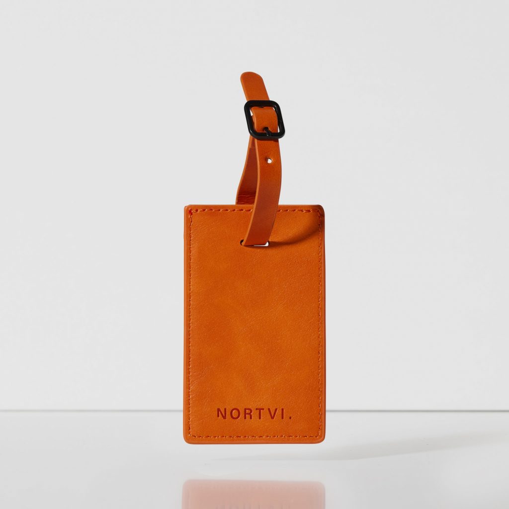 Burnt Orange Luggage Tag
